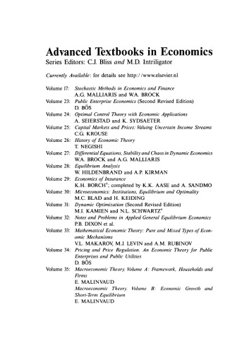 ﻿نکات و مسائل اقتصاد تعادل عمومی کاربردی، جلد 32