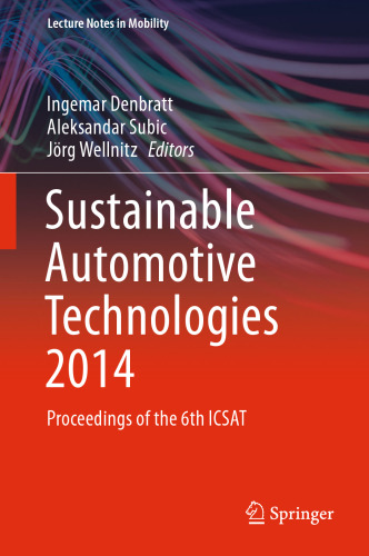 ﻿فناوری های خودروی پایدار 2014: مجموعه مقالات ششمین ICSAT