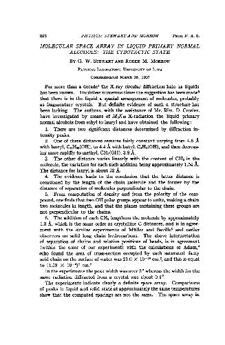 ﻿آرایه فضایی مولکولی در الکل های طبیعی اولیه مایع حالت سایبوتاکتیک