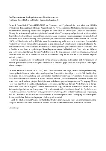 ﻿فابر/ هارستریک Commentar Psychotherapie-Richtlinien