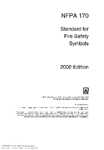 NFPA 170، استاندارد برای نمادهای ایمنی آتش