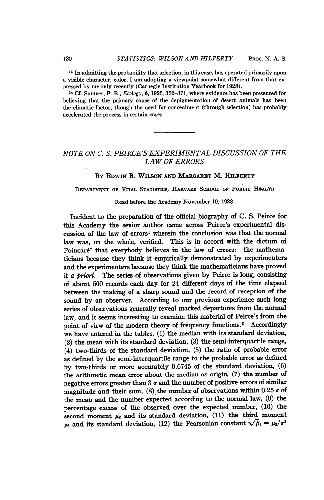 یادداشت در بحث C.S. Perces بحث تجربی قانون اشتباهات