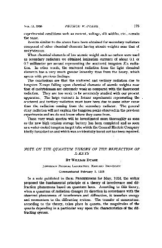 ﻿یادداشتی در مورد نظریه کوانتومی بازتاب اشعه ایکس