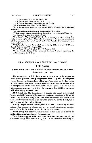 ﻿در یک طیف فلورسانس از اکسیژن