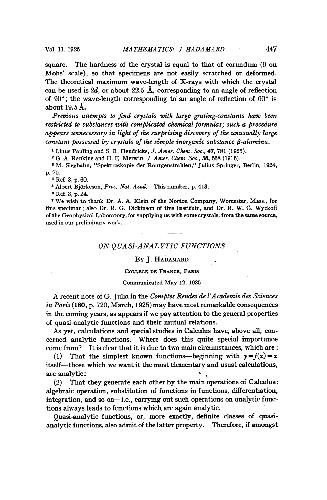 ﻿در مورد توابع شبه تحلیلی