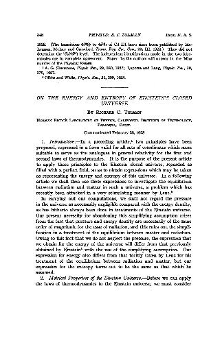 ﻿درباره انرژی و آنتروپی جهان بسته اینشتین