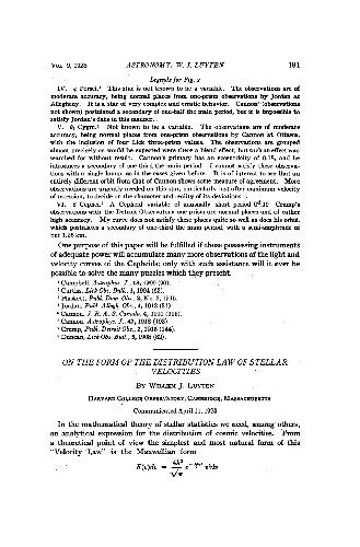 درمورد قانون توزیع توزیع سرعتهای ستاره ای