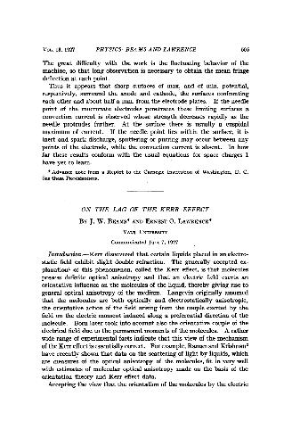 ﻿در مورد تأخیر اثر کر