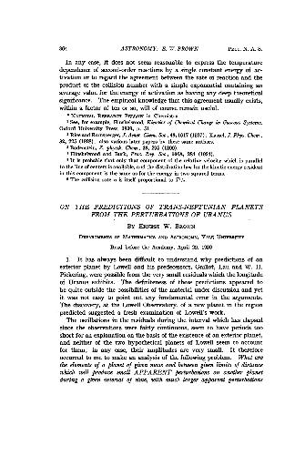 ﻿در مورد پیش بینی سیارات فرا نپتونی از آشفتگی های اورانوس