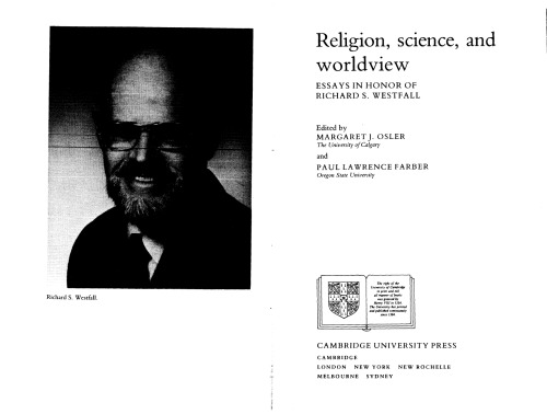 ﻿دین، علم و جهان بینی: مقالاتی به افتخار ریچارد اس. وست فال