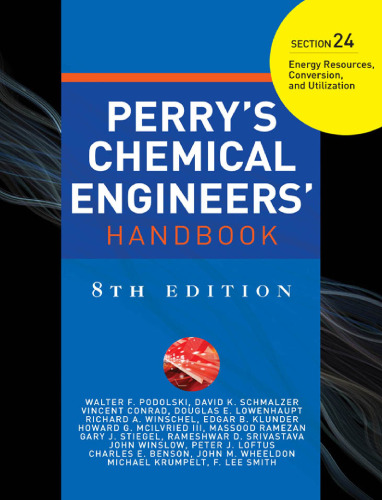﻿کتاب راهنمای مهندس شیمی پری، بخش 24