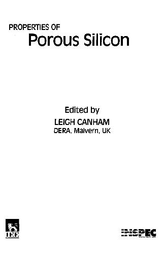 ﻿خواص سیلیکون متخلخل