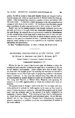 ﻿انعقاد برگشت پذیر در بافت زنده VIII