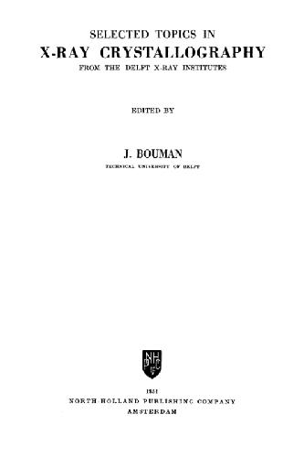 مباحث منتخب در کریستالوگرافی اشعه ایکس