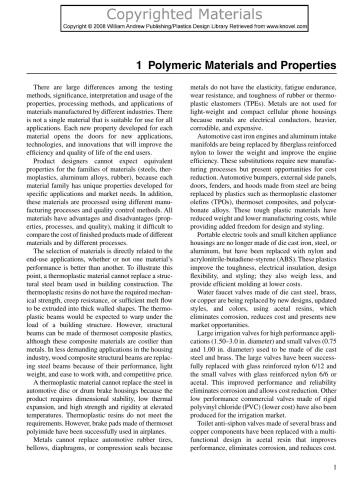 ﻿انتخاب مواد پلیمری: نحوه انتخاب ویژگی های طراحی از استانداردهای مختلف