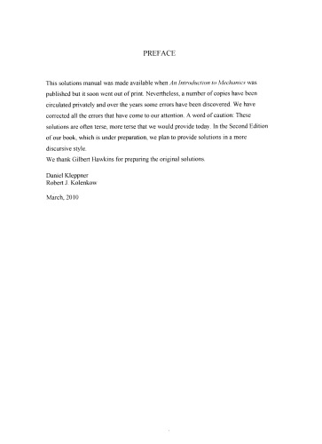 ﻿کتاب راه حل های مقدمه ای بر مکانیک