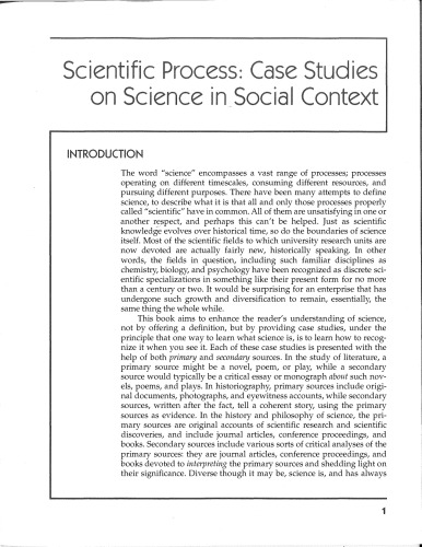 فرآیند علمی: مطالعات موردی در زمینه علوم در زمینه اجتماعی