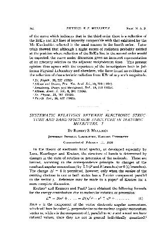 ﻿روابط سیستماتیک بین ساختار الکترونیکی و ساختار باند-طیف در مولکولهای دو اتمی I