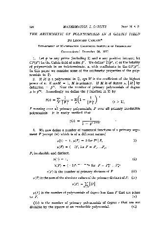 ﻿حساب چندجمله ای ها در یک میدان گالوایی