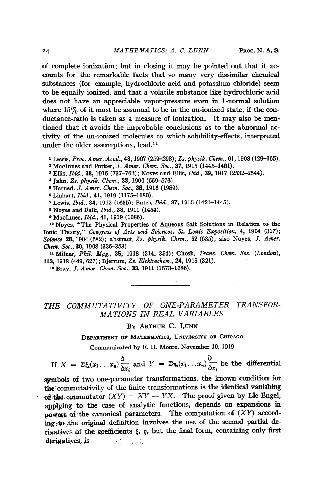 ﻿جابجایی تبدیل های یک پارامتری در متغیرهای واقعی