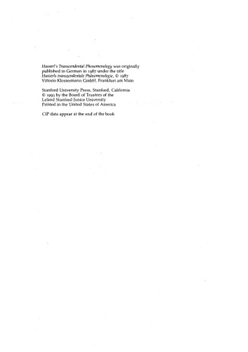 ﻿پدیدارشناسی متعالی هوسرل