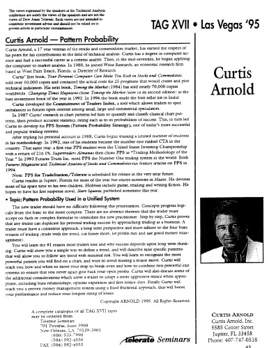 ﻿کتاب کار احتمال الگوی TAG XVII، لاس وگاس 1995