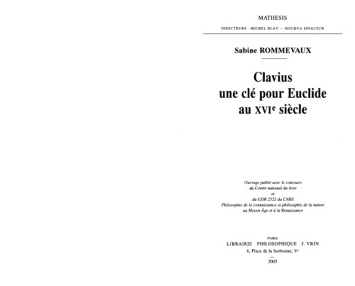 Clavius ​​یک کلید اقلیدس در قرن شانزدهم است