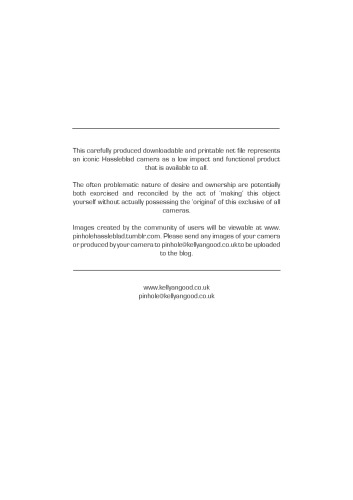 نقشه های کارتن Pinhole کارتن Hasselblad