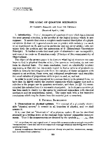 منطق مکانیک کوانتومی