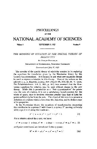 معنای چرخش در نظریه ویژه نسبیت