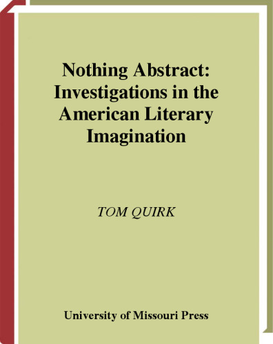 Nothing چکیده: تحقیقات در تخیل ادبی آمریکا