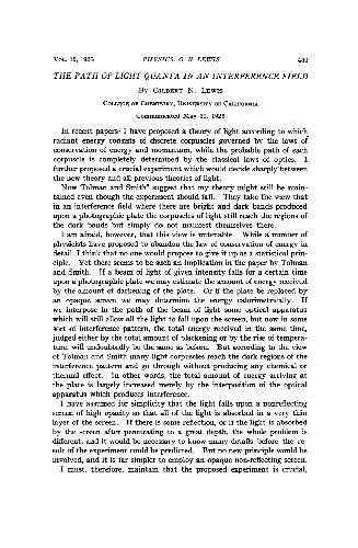 ﻿مسیر Quanta Light در یک میدان تداخل