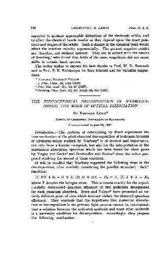 ﻿تجزیه فتوشیمیایی هیدروژن-یدید. حالت تفکیک نوری