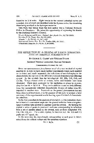 ﻿بازتاب توسط کریستال اشعه ایکس مشخصه عناصر شیمیایی موجود در آن