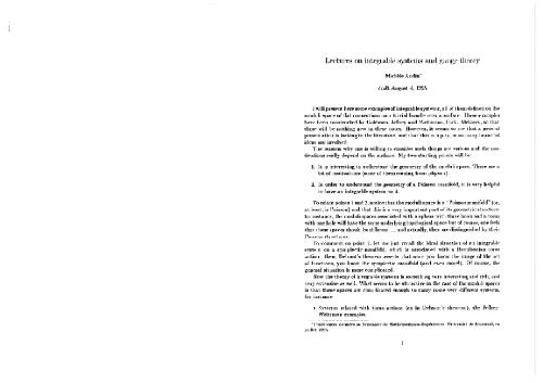 سخنرانی در مورد سیستم های یکپارچه و نظریه سنج