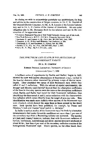 ﻿طیف و وضعیت قطبش اشعه ایکس فلورسنت