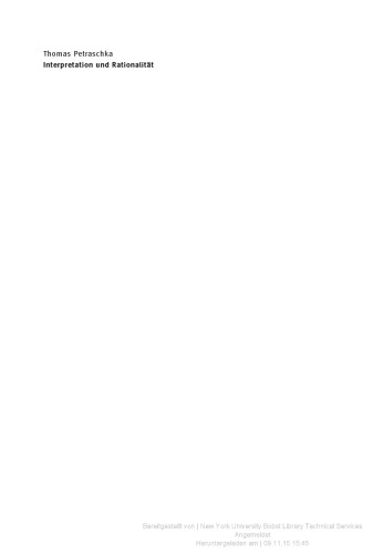 ﻿تفسیر و عقلانیت: اصول برابری در هرمنوتیک فلسفی