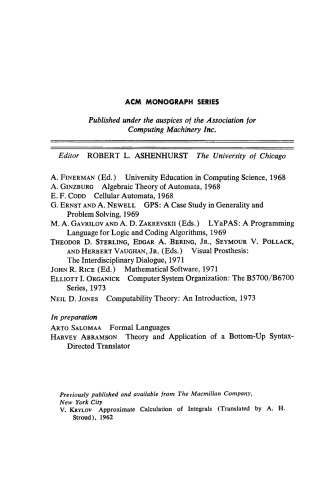 نظریه محاسبه پذیری: مقدمه