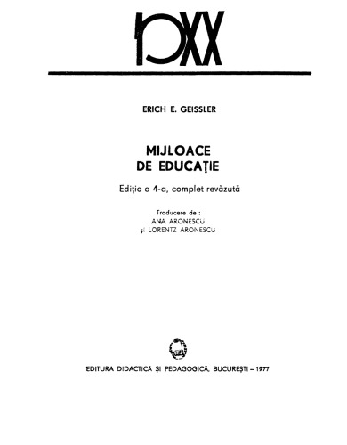 ﻿Erich E. Geissler - ابزار آموزش