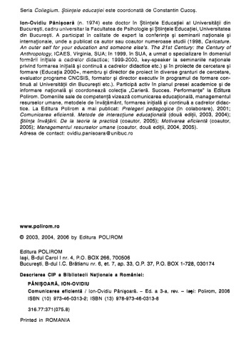 ﻿Ion Ovidiu Panisoara - ارتباط موثر - Polirom (2006)