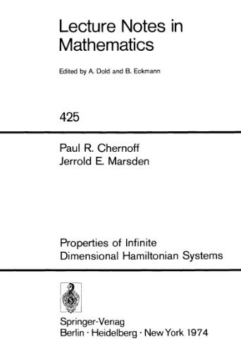 ﻿ویژگی های سیستم های همیلتونی با ابعاد نامحدود