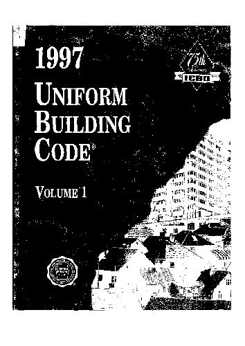 1997 ساختمان یکنواخت، جلد. 1: اداری، ایمنی آتش و ایمنی، و زمینه بازرسی در زمینه