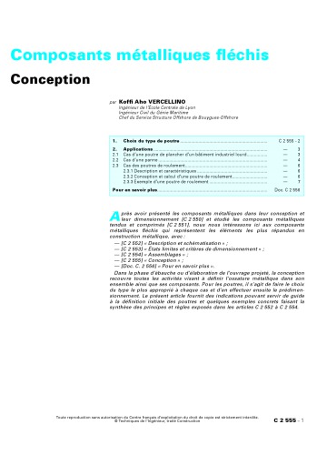 ﻿C 2555 Composants metalliques flechis