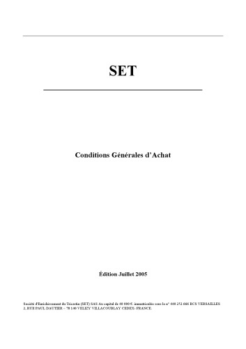 ﻿CGA SET VF Edition Juillet 2005