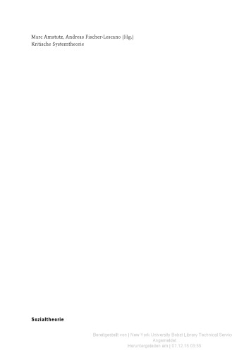 ﻿نظریه سیستم های انتقادی: در مورد تکامل یک نظریه هنجاری