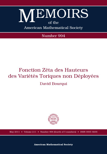 ﻿Fonction zeta des hauteurs des varietes toriques non deployees