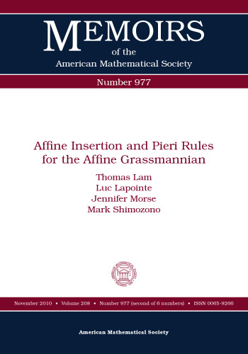 ﻿درج Affine و قوانین Pieri برای Affess Grassmannian