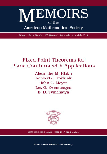 ﻿قضیه های ثابت نقطه برای هواپیما با برنامه های کاربردی