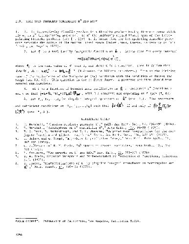 ﻿برخی از مشکلات باز در مورد H و BMO