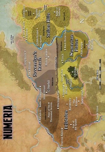 ﻿تنظیمات کمپین Pathfinder: Numeria، نقشه های سرزمین ستاره های سقوط کرده